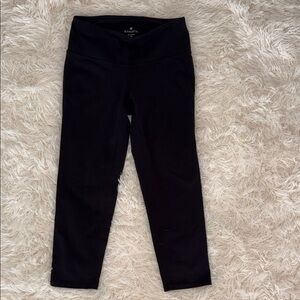 Athleta Black Cropped High-Rise Leggings XS